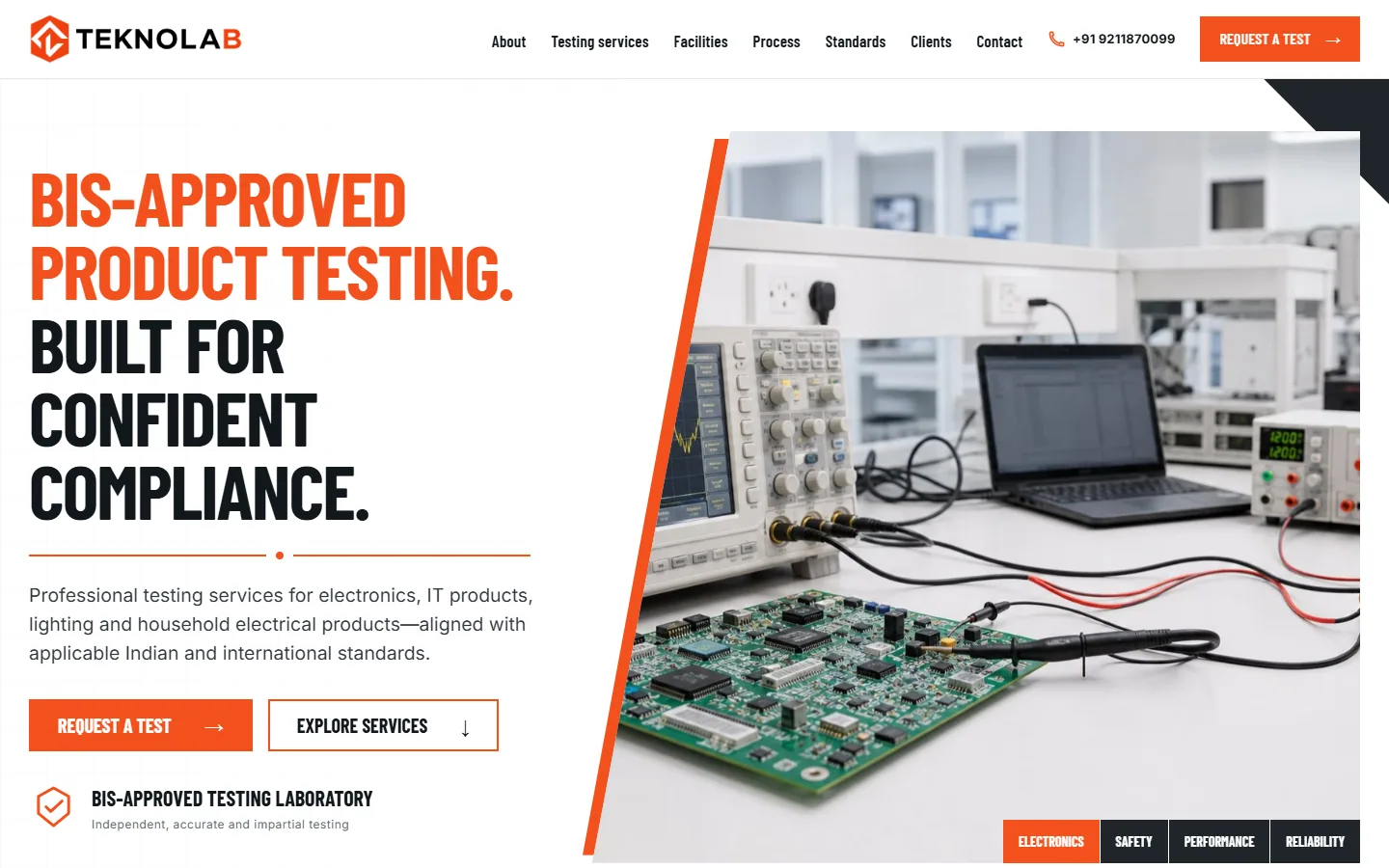 Teknolab website preview